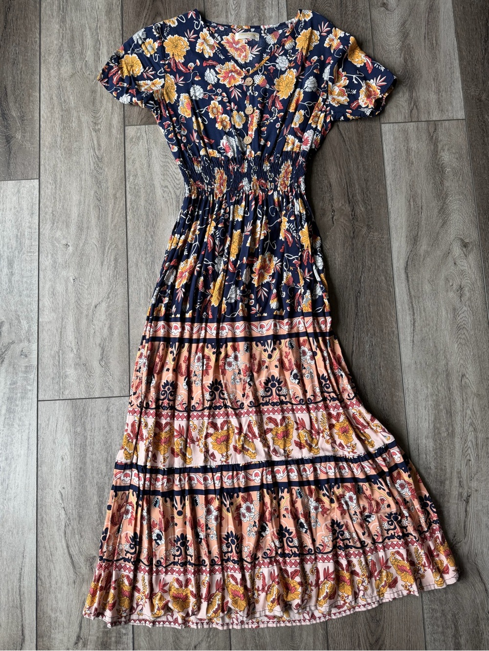 Seven Islands- Bohemian Floral Maxi Dress- Vacation Ready!